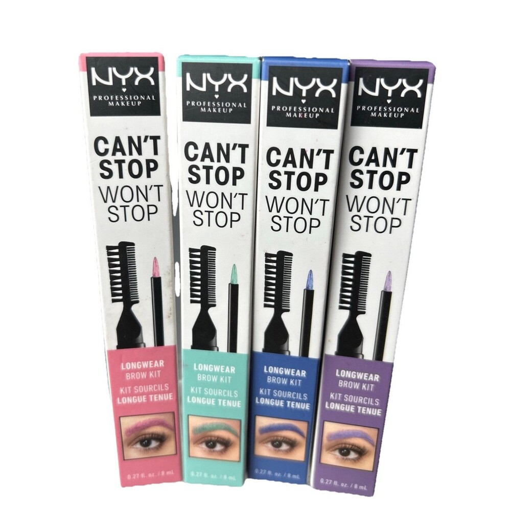 Set of 6 NYX Professional Makeup Can't Stop Won't Stop Longwear Brow Kit-